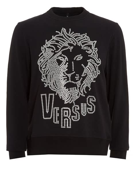 versus versace lion logo sweatshirt|Versace Sweatshirts and Hoodies for Men.